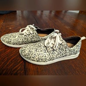 Toms, 8, Cheetah Sneakers with gold detail